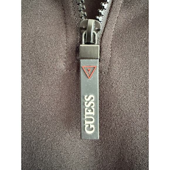 Guess Women’s Half Zip Black Stretchy Bodycon Dress size Small - Picture 5 of 7